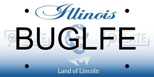 BUGLFE Illinois License Plate