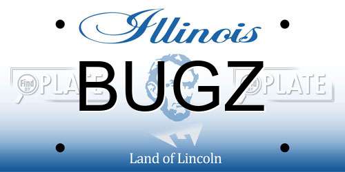 BUGZ Illinois License Plate