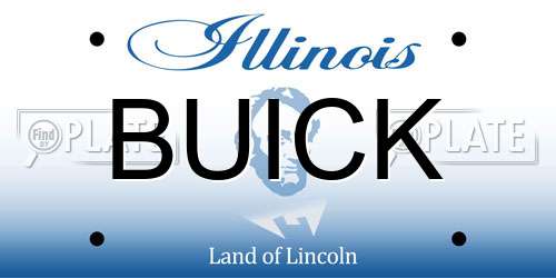 BUICK Illinois License Plate
