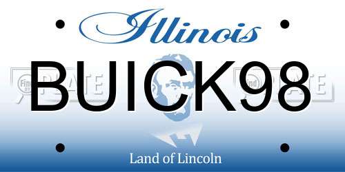 BUICK98 Illinois License Plate