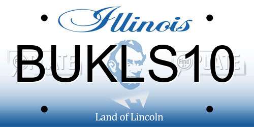 BUKLS10 Illinois License Plate