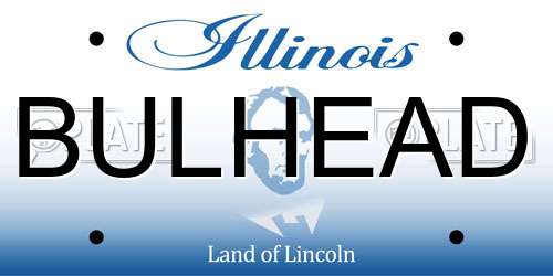 BULHEAD Illinois License Plate