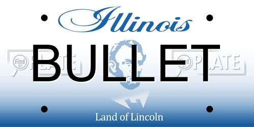 BULLET Illinois License Plate