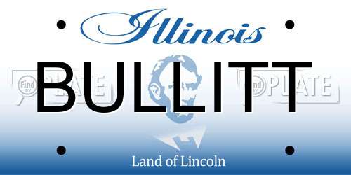 BULLITT Illinois License Plate