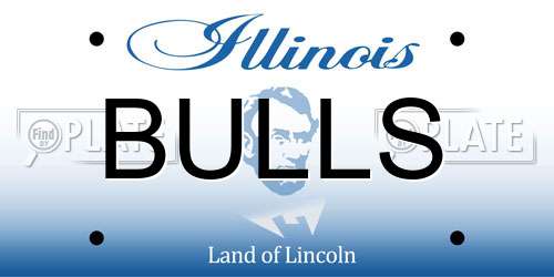 BULLS Illinois License Plate