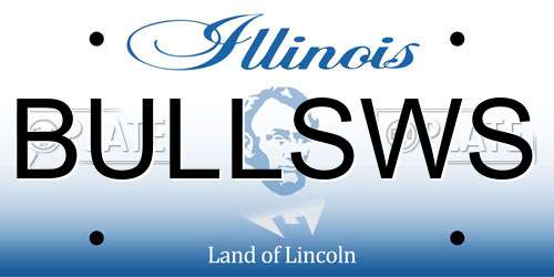 BULLSWS Illinois License Plate
