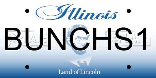BUNCHS1 Illinois License Plate