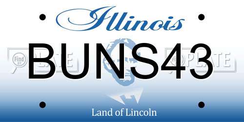 BUNS43 Illinois License Plate
