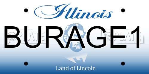 BURAGE1 Illinois License Plate