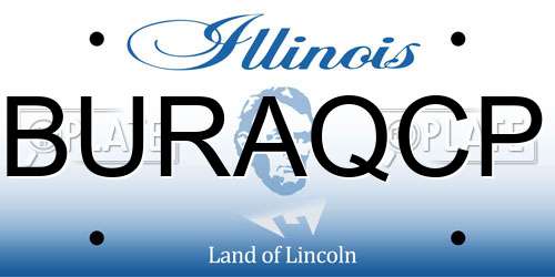 BURAQCP Illinois License Plate