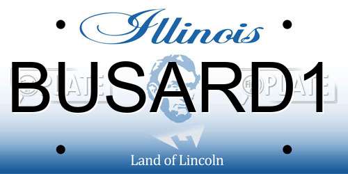 BUSARD1 Illinois License Plate