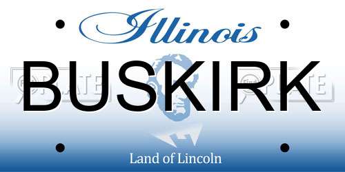 BUSKIRK Illinois License Plate