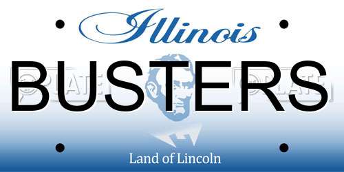 BUSTERS Illinois License Plate