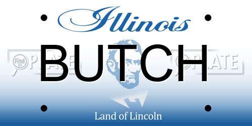 BUTCH Illinois License Plate