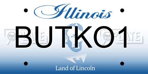BUTKO1 Illinois License Plate