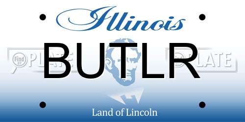 BUTLR Illinois License Plate