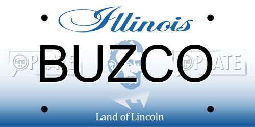 BUZCO Illinois License Plate