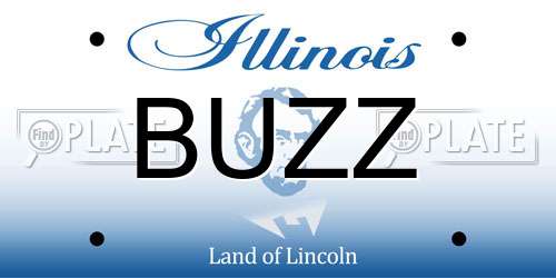 BUZZ Illinois License Plate