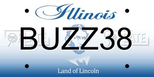 BUZZ38 Illinois License Plate