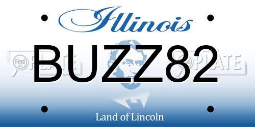 BUZZ82 Illinois License Plate
