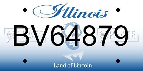 BV64879 Illinois License Plate