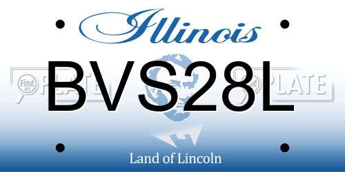 BVS28L Illinois License Plate