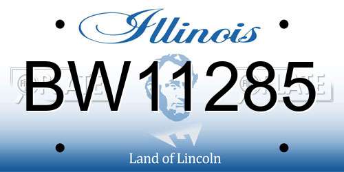 BW11285 Illinois License Plate