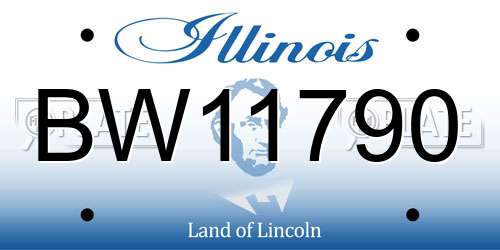 BW11790 Illinois License Plate