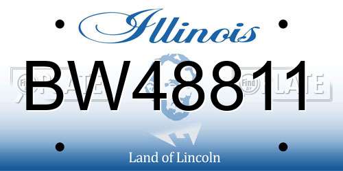 BW48811 Illinois License Plate