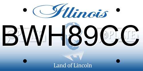 BWH89CC Illinois License Plate