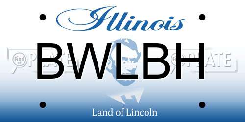BWLBH Illinois License Plate