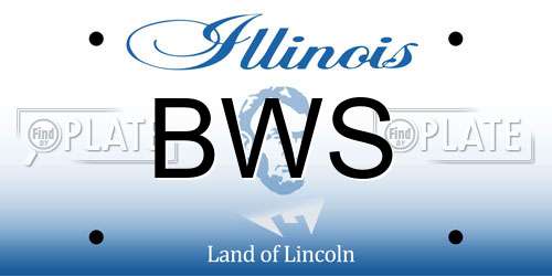 BWS Illinois License Plate