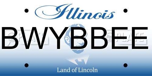 BWYBBEE Illinois License Plate