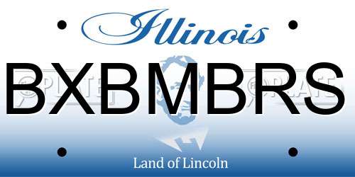 BXBMBRS Illinois License Plate