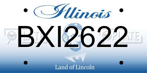 BXI2622 Illinois License Plate