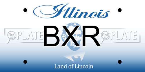 BXR Illinois License Plate