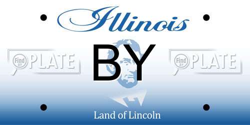 BY Illinois License Plate
