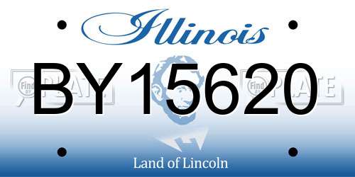 BY15620 Illinois License Plate