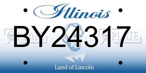 BY24317 Illinois License Plate