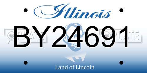 BY24691 Illinois License Plate