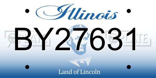 BY27631 Illinois License Plate