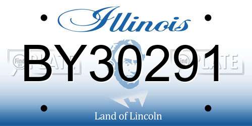 BY30291 Illinois License Plate
