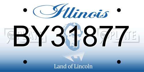 BY31877 Illinois License Plate