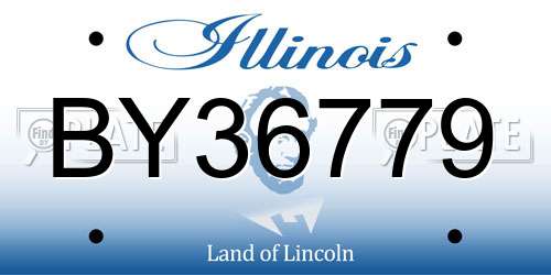BY36779 Illinois License Plate
