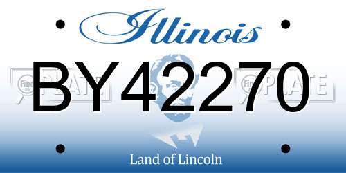 BY42270 Illinois License Plate