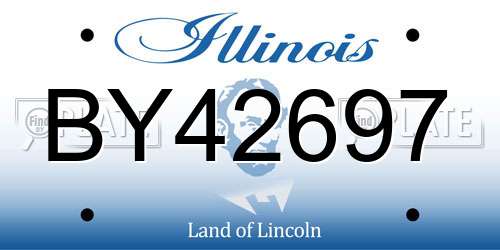 BY42697 Illinois License Plate