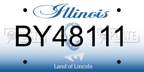 BY48111 Illinois License Plate