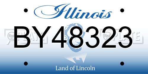 BY48323 Illinois License Plate
