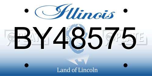 BY48575 Illinois License Plate