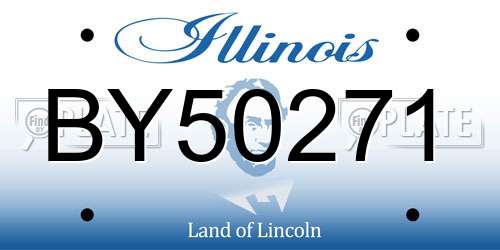 BY50271 Illinois License Plate